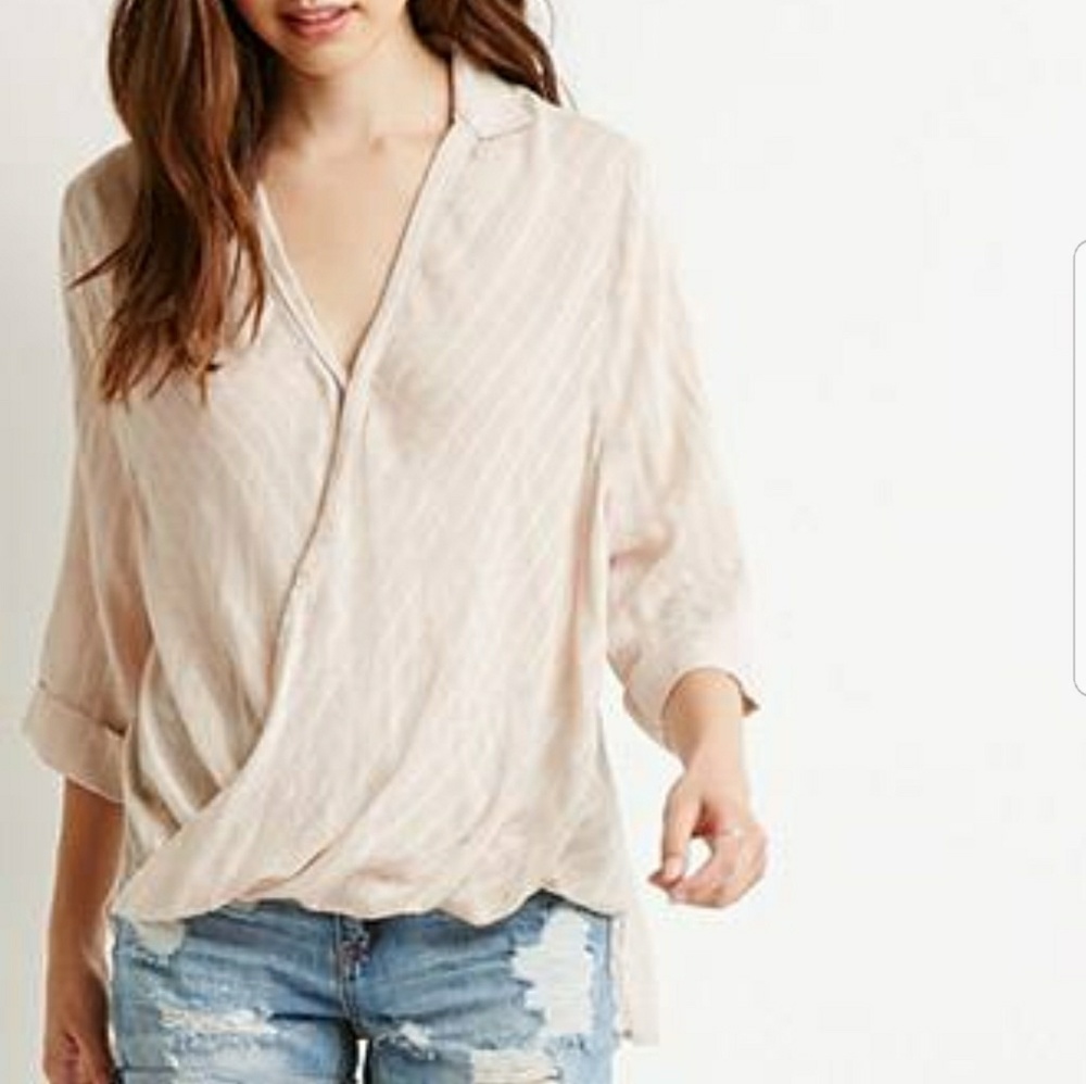 F21 Woven Surplus top